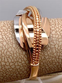 *Кольцо р.17,5 цв Красное, Белое арт. 01-5139-00-000-1111-48-739 (вес 3,63 г) - фото 342116