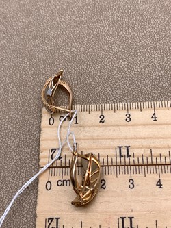 *Серьги цв Красное, Белое арт. 02-4135-00-000-1111-48-781 (вес 3,94 г) - фото 342127