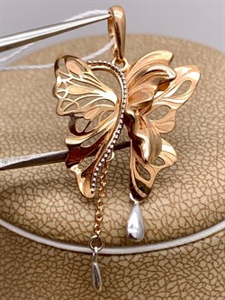 *Подвеска цв Красное, Белое арт. 03-2899-00-000-1111-48-109 (вес 2,53 г) - фото 342148