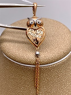 *Подвеска цв Красное, Белое арт. 03-3069-00-000-1111-48-143 (вес 2,16 г) - фото 342152