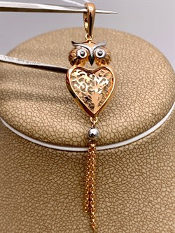 *Подвеска цв Красное, Белое арт. 03-3069-00-000-1111-48-143 (вес 2,16 г) - фото 342153