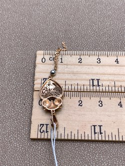 *Подвеска цв Красное, Белое арт. 03-3069-00-000-1111-48-143 (вес 2,16 г) - фото 342154