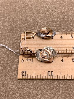 *Серьги цв Красное, Белое арт. 02-3786-00-000-1111-48-173 (вес 4,72 г) - фото 342245 *Серьги цв Красное, Белое арт. 02-3786-00-000-1111-48-173 (вес 4,72 г) - фото 342245