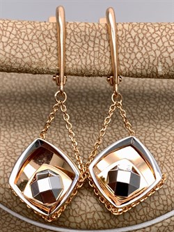 *Серьги цв Красное, Белое арт. 02-4285-00-000-1111-66-560 (вес 4,24 г) - фото 342367