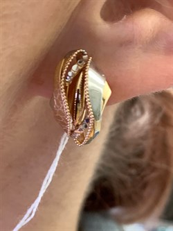 *Серьги цв Красное, Белое арт. 02-4091-00-000-1111-48-497 (вес 4,24 г) - фото 342467 *Серьги цв Красное, Белое арт. 02-4091-00-000-1111-48-497 (вес 4,24 г) - фото 342467