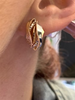 *Серьги цв Красное, Белое арт. 02-4091-00-000-1111-48-497 (вес 4,24 г) - фото 342468 *Серьги цв Красное, Белое арт. 02-4091-00-000-1111-48-497 (вес 4,24 г) - фото 342468