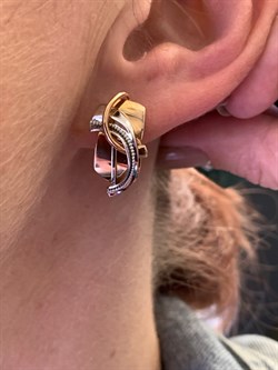 *Серьги цв Красное, Белое арт. 02-4268-00-000-1111-64-779 (вес 5,26 г) - фото 342474 *Серьги цв Красное, Белое арт. 02-4268-00-000-1111-64-779 (вес 5,26 г) - фото 342474