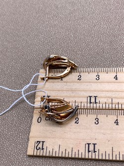 *Серьги цв Красное, Белое арт. 02-4268-00-000-1111-64-779 (вес 5,26 г) - фото 342478 *Серьги цв Красное, Белое арт. 02-4268-00-000-1111-64-779 (вес 5,26 г) - фото 342478