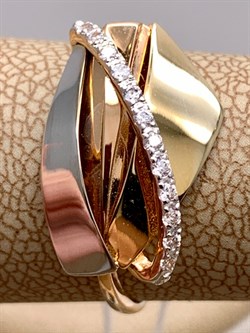 *Кольцо р.18 цв Лимонное, Красное, Белое арт. 01-5092-00-401-1140-03-860 (вес 2,67 г) - фото 342669 *Кольцо р.18 цв Лимонное, Красное, Белое арт. 01-5092-00-401-1140-03-860 (вес 2,67 г) - фото 342669