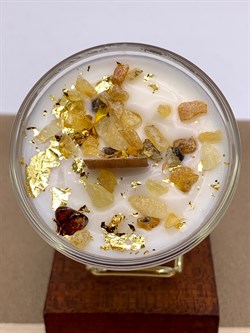 Свеча соевая янтарь поталь арт 240515 вес 109,73 гр - фото 342748 Свеча соевая янтарь поталь арт 240515 вес 109,73 гр - фото 342748