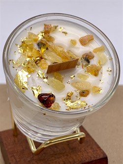 Свеча соевая янтарь поталь арт 240515 вес 109,73 гр - фото 342749 Свеча соевая янтарь поталь арт 240515 вес 109,73 гр - фото 342749