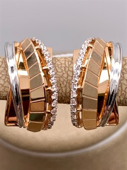 *Серьги Белый Фианит цв Красное арт. 02-4305-00-401-1110-48-226 (вес 4,76 г) - фото 342894 *Серьги Белый Фианит цв Красное арт. 02-4305-00-401-1110-48-226 (вес 4,76 г) - фото 342894