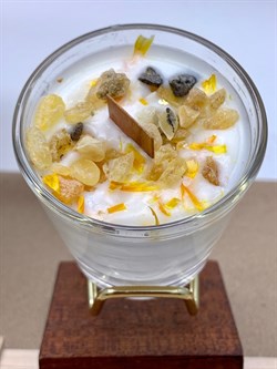 Свеча соевая янтарь лепестки арт 250414 вес 108,49 гр - фото 342902 Свеча соевая янтарь лепестки арт 250414 вес 108,49 гр - фото 342902