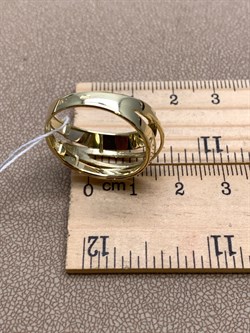 *Кольцо р.20 Белый Фианит цв  Лимонное, Белое арт. 01-5239-00-401-1121-42-419 (вес 4,61 г) - фото 342915