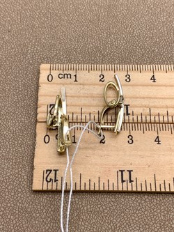 *Серьги цв Белое и Лимонное арт. 02-4336-00-501-1121-38-627 (вес 3,6 г) - фото 342930