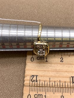 *Кольцо р.17 Белый Фианит цв  Лимонное, Белое арт. 01-5228-00-501-1121-38-546 (вес 2,96 г) - фото 342950 *Кольцо р.17 Белый Фианит цв  Лимонное, Белое арт. 01-5228-00-501-1121-38-546 (вес 2,96 г) - фото 342950