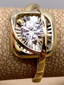 *Кольцо р.17 Белый Фианит цв  Лимонное, Белое арт. 01-5228-00-501-1121-38-546 (вес 2,96 г) - фото 342952 *Кольцо р.17 Белый Фианит цв  Лимонное, Белое арт. 01-5228-00-501-1121-38-546 (вес 2,96 г) - фото 342952