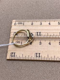 *Кольцо р.17 Белый Фианит цв  Лимонное, Белое арт. 01-5228-00-501-1121-38-546 (вес 2,96 г) - фото 342959 *Кольцо р.17 Белый Фианит цв  Лимонное, Белое арт. 01-5228-00-501-1121-38-546 (вес 2,96 г) - фото 342959