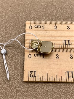 *Подвеска Белый Фианит цв  Лимонное, Белое арт. 03-2935-00-501-1121-38-719 (вес 1,81 г) - фото 342963