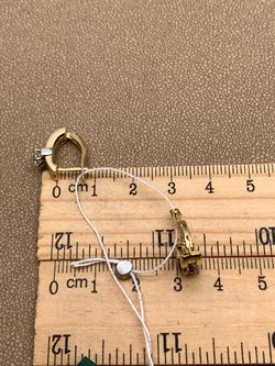 *Серьги Белый Фианит цв  Лимонное, Белое арт. 02-4294-00-501-1121-38-540 (вес 3,93 г) - фото 342990