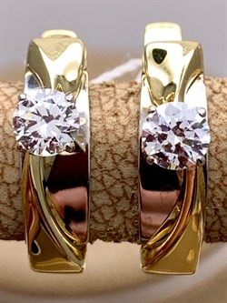 *Серьги Белый Фианит цв  Лимонное, Белое арт. 02-4298-00-501-1121-38-163 (вес 2,98 г) - фото 343013 *Серьги Белый Фианит цв  Лимонное, Белое арт. 02-4298-00-501-1121-38-163 (вес 2,98 г) - фото 343013