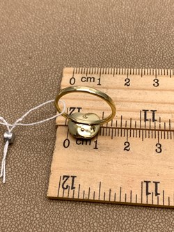 *Кольцо р.17 Белый Фианит цв  Лимонное, Белое арт. 01-5263-00-501-1121-38-546 (вес 3,04 г) - фото 343029