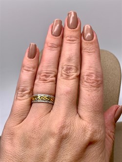 *Кольцо р.16,5 Белый Фианит цв  Лимонное, Белое арт. 01-4791-00-401-1121-50-459 (вес 2,99 г) - фото 343084 *Кольцо р.16,5 Белый Фианит цв  Лимонное, Белое арт. 01-4791-00-401-1121-50-459 (вес 2,99 г) - фото 343084