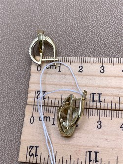 *Серьги Белый Фианит цв  Лимонное, Белое арт. 02-4342-00-401-1121-23-660 (вес 4,01 г) - фото 343117 *Серьги Белый Фианит цв  Лимонное, Белое арт. 02-4342-00-401-1121-23-660 (вес 4,01 г) - фото 343117