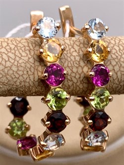 *Серьги цв Красное арт. 02-0001-00-721-1110-57-952 (вес 4,4 г) - фото 343141 *Серьги цв Красное арт. 02-0001-00-721-1110-57-952 (вес 4,4 г) - фото 343141