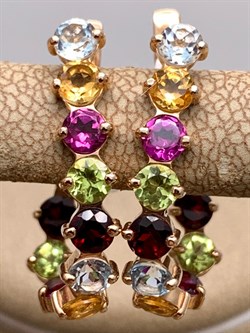 *Серьги цв Красное арт. 02-0001-00-721-1110-57-952 (вес 4,4 г) - фото 343143 *Серьги цв Красное арт. 02-0001-00-721-1110-57-952 (вес 4,4 г) - фото 343143