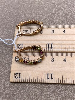 *Серьги цв Красное арт. 02-0001-00-721-1110-57-952 (вес 4,4 г) - фото 343145 *Серьги цв Красное арт. 02-0001-00-721-1110-57-952 (вес 4,4 г) - фото 343145