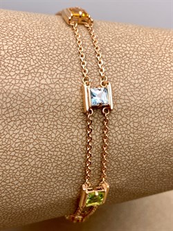 *Браслет р-17-21см. цв Красное арт. 05-0635-00-230-1110-57-837 (вес 5,81 г) - фото 343167