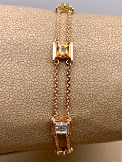 *Браслет р-17-21см. цв Красное арт. 05-0635-00-230-1110-57-837 (вес 5,81 г) - фото 343169