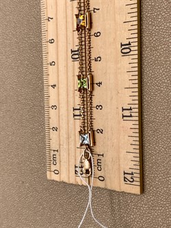 *Браслет р-17-21см. цв Красное арт. 05-0635-00-230-1110-57-837 (вес 5,81 г) - фото 343172