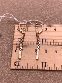 *Серьги цв Красное арт. 02-4287-00-219-1110-57-023 (вес 3,25 г) - фото 343214 *Серьги цв Красное арт. 02-4287-00-219-1110-57-023 (вес 3,25 г) - фото 343214