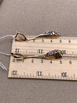 *Серьги цв Красное арт. 02-3678-00-295-1110-46-154 (вес 5,08 г) - фото 343256 *Серьги цв Красное арт. 02-3678-00-295-1110-46-154 (вес 5,08 г) - фото 343256