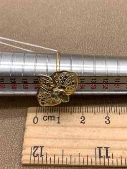 *Кольцо р.18 Орхидея Фианит, Эмаль цв Лимонное арт. 01-5039-00-401-1130-48-839 (вес 2,49 г) - фото 343299 *Кольцо р.18 Орхидея Фианит, Эмаль цв Лимонное арт. 01-5039-00-401-1130-48-839 (вес 2,49 г) - фото 343299