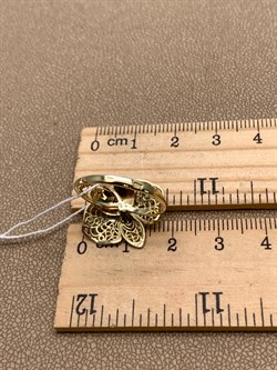 *Кольцо р.18 Орхидея Фианит, Эмаль цв Лимонное арт. 01-5039-00-401-1130-48-839 (вес 2,49 г) - фото 343307 *Кольцо р.18 Орхидея Фианит, Эмаль цв Лимонное арт. 01-5039-00-401-1130-48-839 (вес 2,49 г) - фото 343307