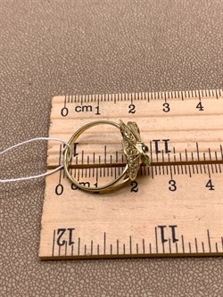 *Кольцо р.18 Орхидея Фианит, Эмаль цв Лимонное арт. 01-5039-00-401-1130-48-839 (вес 2,49 г) - фото 343309 *Кольцо р.18 Орхидея Фианит, Эмаль цв Лимонное арт. 01-5039-00-401-1130-48-839 (вес 2,49 г) - фото 343309