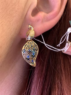 *Серьги Эмаль цв Лимонное арт. 02-3951-00-000-1130-59-036 (вес 3,17 г) - фото 343360 *Серьги Эмаль цв Лимонное арт. 02-3951-00-000-1130-59-036 (вес 3,17 г) - фото 343360