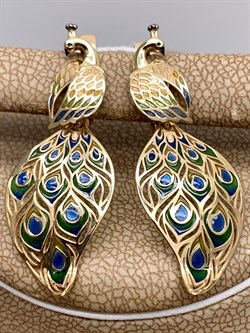 *Серьги Эмаль цв Лимонное арт. 02-3951-00-000-1130-59-036 (вес 3,17 г) - фото 343362 *Серьги Эмаль цв Лимонное арт. 02-3951-00-000-1130-59-036 (вес 3,17 г) - фото 343362