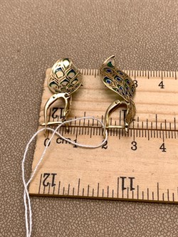 *Серьги Эмаль цв Лимонное арт. 02-3951-00-000-1130-59-036 (вес 3,17 г) - фото 343365 *Серьги Эмаль цв Лимонное арт. 02-3951-00-000-1130-59-036 (вес 3,17 г) - фото 343365