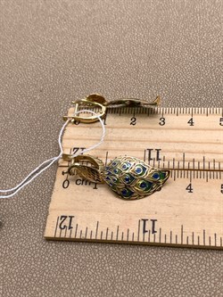 *Серьги Эмаль цв Лимонное арт. 02-3951-00-000-1130-59-036 (вес 3,17 г) - фото 343366 *Серьги Эмаль цв Лимонное арт. 02-3951-00-000-1130-59-036 (вес 3,17 г) - фото 343366