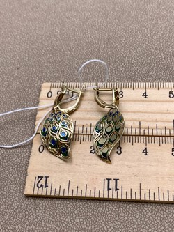 *Серьги Эмаль цв Лимонное арт. 02-3951-00-000-1130-59-036 (вес 3,17 г) - фото 343367 *Серьги Эмаль цв Лимонное арт. 02-3951-00-000-1130-59-036 (вес 3,17 г) - фото 343367