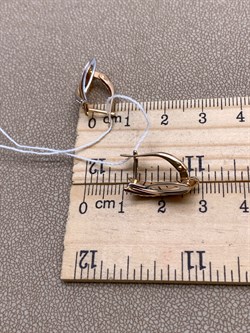 *Серьги Белый Фианит цв Красное арт. 02-4031-00-401-1110-48-961 вес 3,35 г - фото 343613 *Серьги Белый Фианит цв Красное арт. 02-4031-00-401-1110-48-961 вес 3,35 г - фото 343613