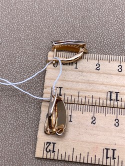 *Серьги Белый Фианит цв Красное арт. 02-4031-00-401-1110-48-961 вес 3,35 г - фото 343614 *Серьги Белый Фианит цв Красное арт. 02-4031-00-401-1110-48-961 вес 3,35 г - фото 343614