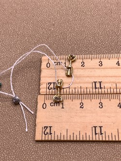 *Пусеты Белый Фианит цв Лимонное арт. 02-2082-00-401-1130-03-282 (вес 1,3 г) - фото 343881 *Пусеты Белый Фианит цв Лимонное арт. 02-2082-00-401-1130-03-282 (вес 1,3 г) - фото 343881