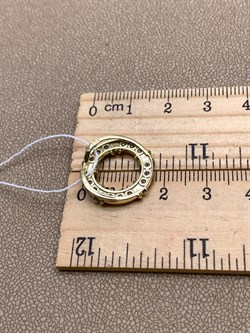 *Подвеска Белый Фианит цв Лимонное арт. 03-3107-00-501-1130-38-959 (вес 2,5 г) - фото 343941