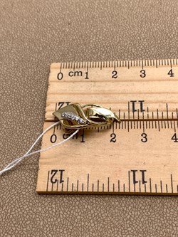 *Подвеска Каллы Белый Фианит цв Лимонное арт. 03-2936-00-401-1130-23-543 (вес 2,19 г) - фото 343969 *Подвеска Каллы Белый Фианит цв Лимонное арт. 03-2936-00-401-1130-23-543 (вес 2,19 г) - фото 343969