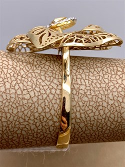 *Кольцо р.18,5 Белый Фианит цв Лимонное арт. 01-4841-00-401-1130-48-270 (вес 3,58 г) - фото 344000